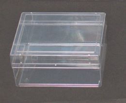 Small Rectangle Clear Plastic Box - 5-7/16” x 4” x 1-1/2″ - 030C