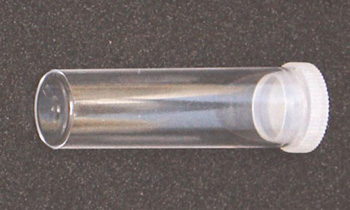 62x18mm diameter plastic tubes - per 10