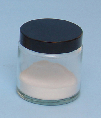 Plaster of Paris Small glass jar