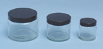 Glass screw-top jars