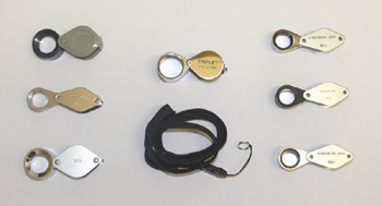 Loupes, Hand lenses, Magnifiers and Binoculars