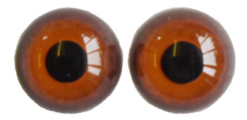18mm Hare glass eyes - per pair